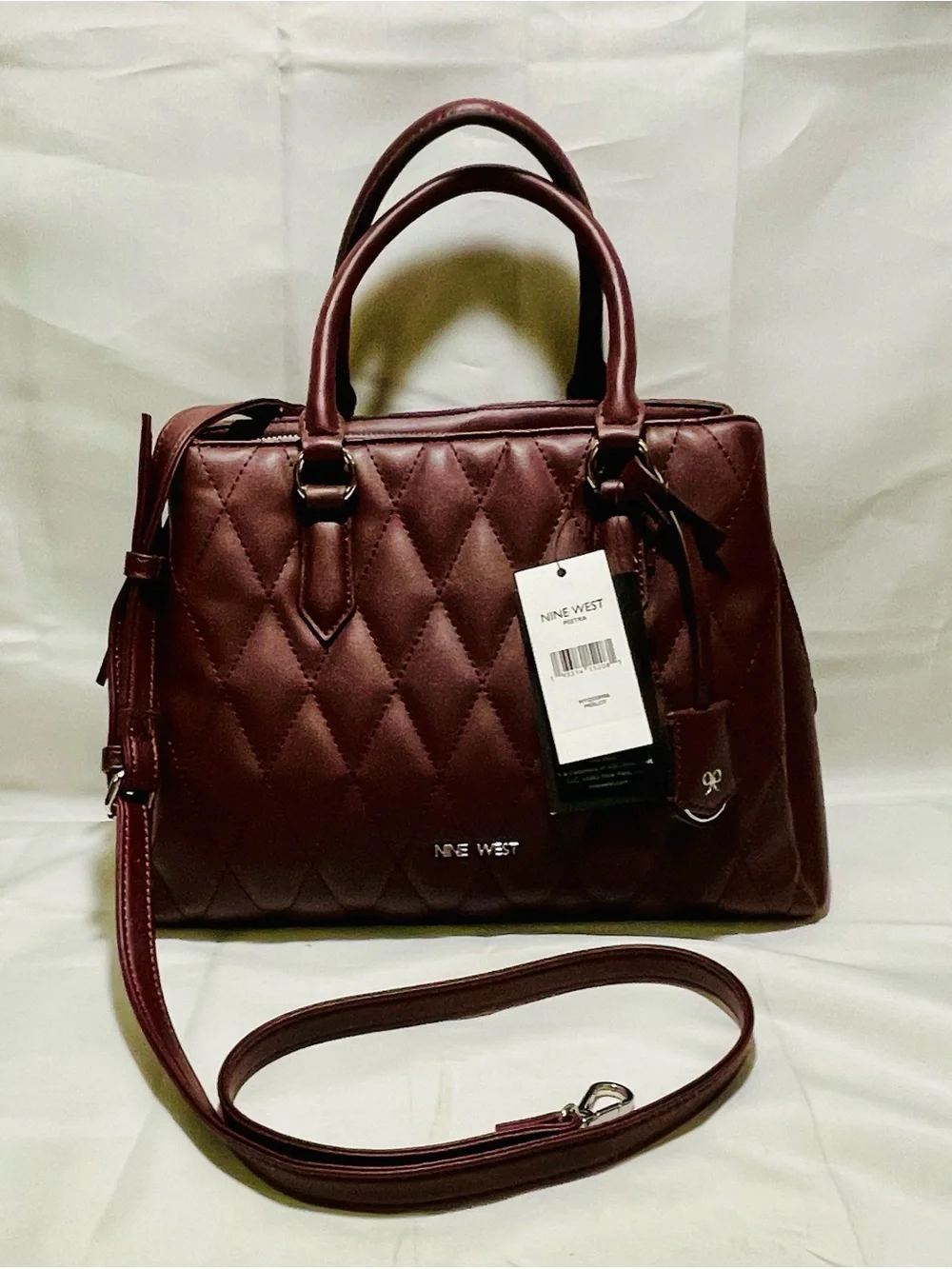 Nine West Peetra Quilted Satchel/Crossbody, NWT